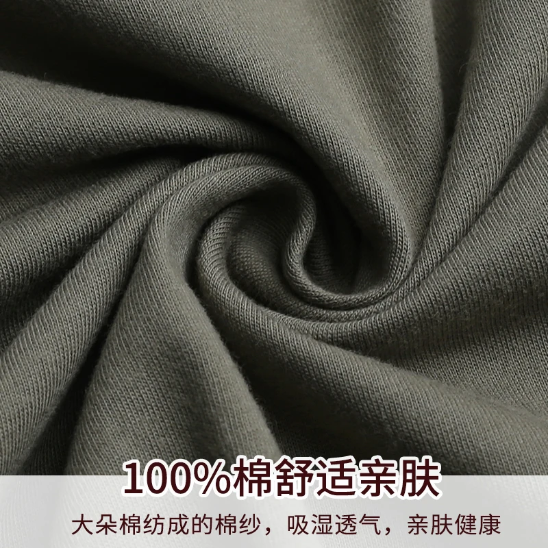 

Pajamas Men Cotton Fashion Men's Pajamas Short Sleeves Panties ArmyGreen Plain Stylish Homewear 100% Cotton Sleepwear Plus Size