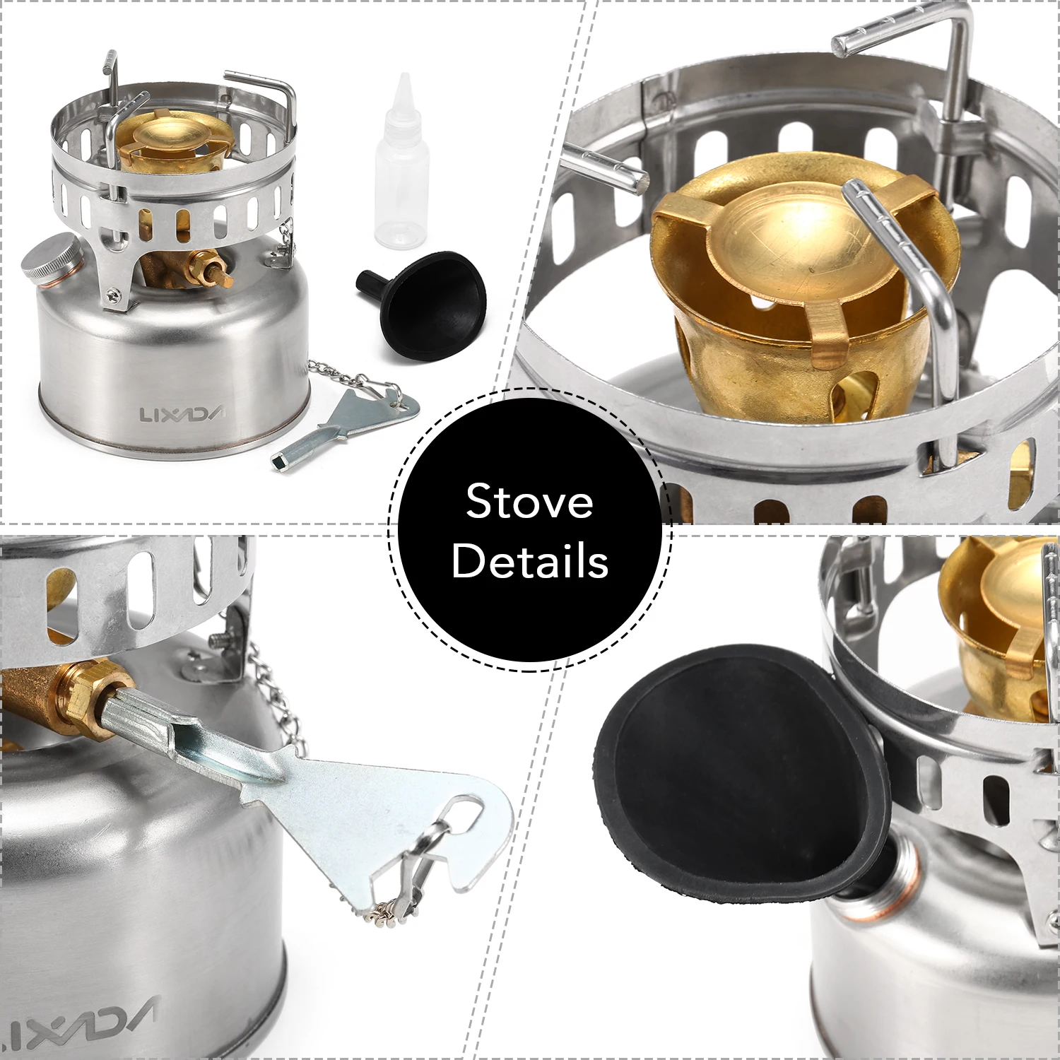 Комплект посуды Lixada из нержавеющей стали для кемпинга комплект беспорядка с