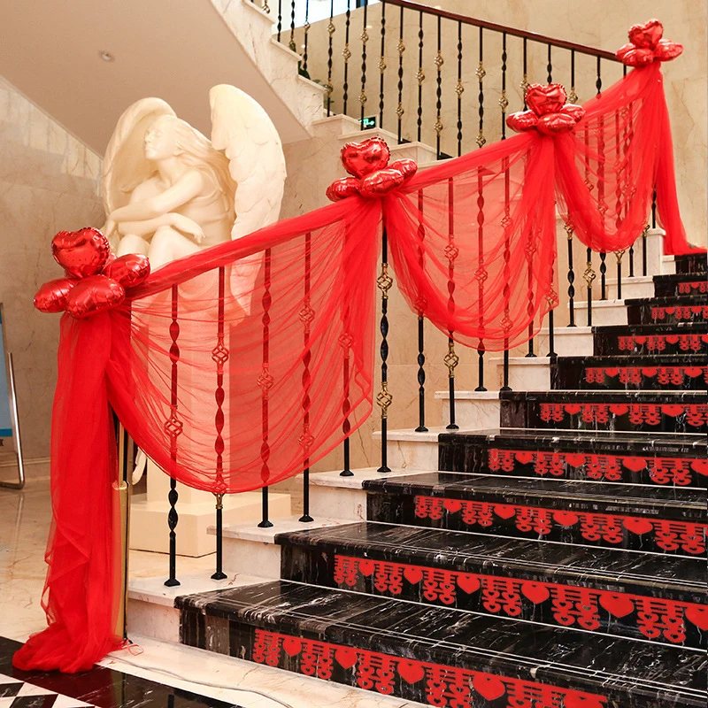 Брак пряжа рулон тюля кристально чистая органза ткань день рождения мероприятие