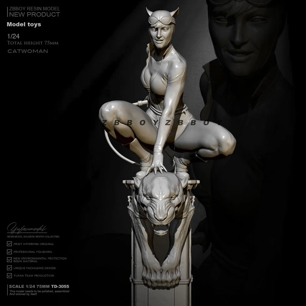 

1/24 Resin model kits figure beauty colorless and self-assembled TD-3055