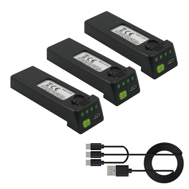 3PCS with Cable Оригинальная батарея/пропеллеры лезвия для EXA GD89 GW89 GF86 M65 Z20 Дрон - Цвет: 3PCS with Cable
