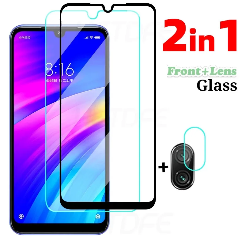Защитное стекло 2 в 1 для объектива камеры Xiaomi Redmi Note 7 8 Pro 8T 8A 7A | Мобильные телефоны