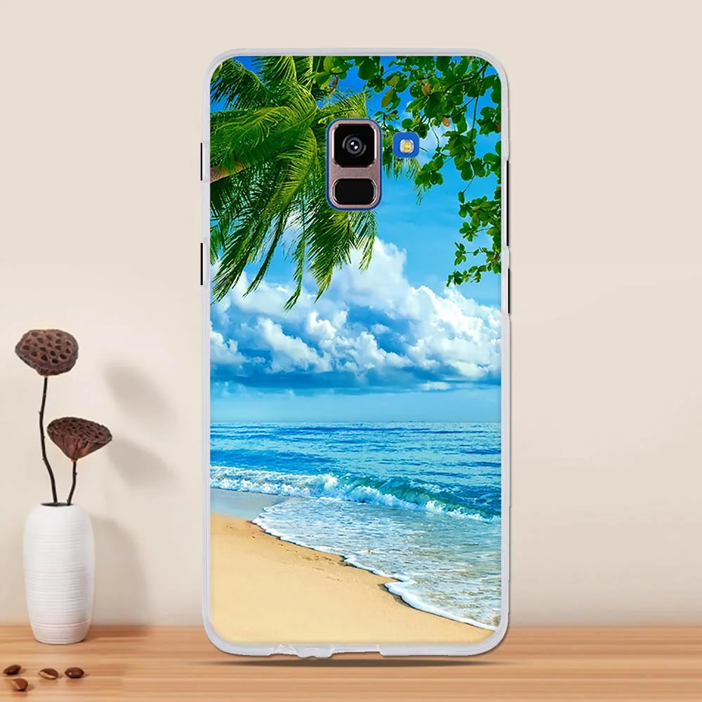 Чехол для samsung Galaxy A8 Plus чехол Капа Coque чехол из термополиуретана и силикона для samsung A8 Plus A 8+ A730F Чехол протектор бампер - Цвет: 52