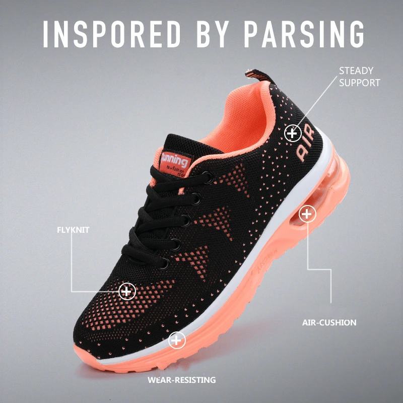 Кроссовки женские сетчатые Нескользящие дышащие с воздушной подушкой