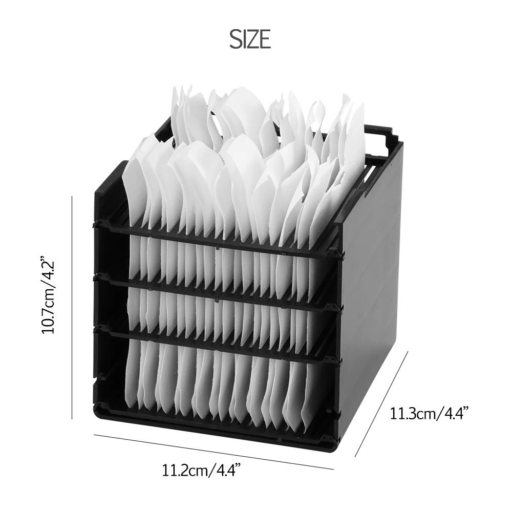 

Home Air Cooler Filter 11X10.8X12.5cm Air Conditioner Personal Space Cooler Replacement Filter Paper Mini Air Conditioner Filter