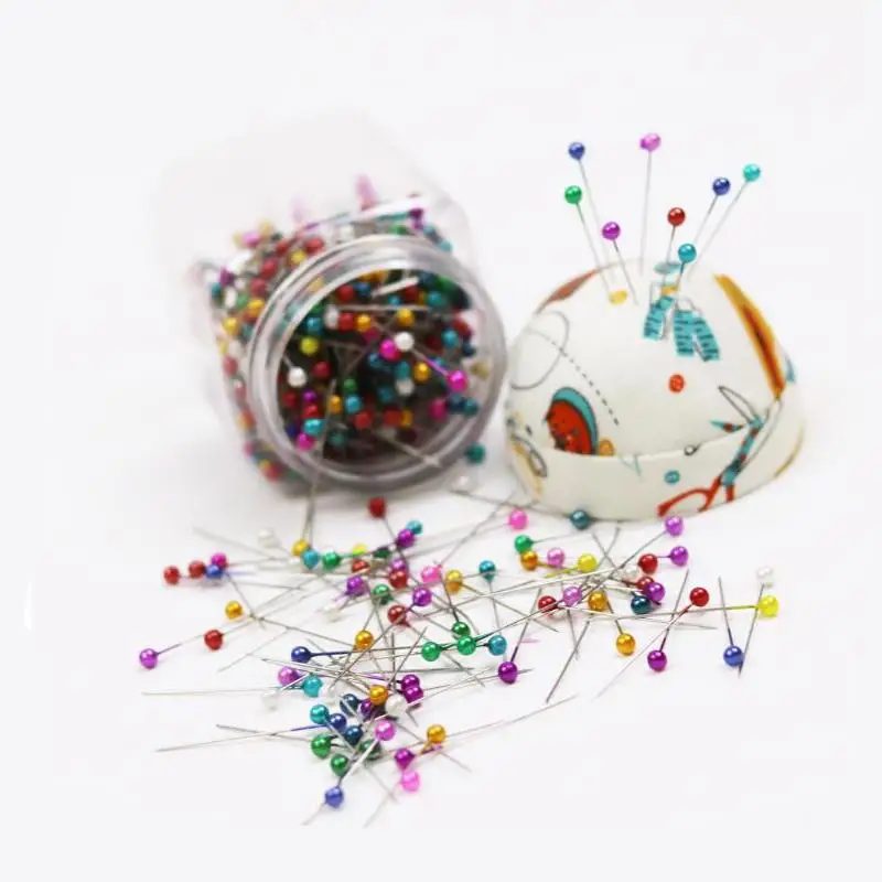 500 шт Набор цветных перламутровых игл для вышивки крестиком игла гнездо шитья