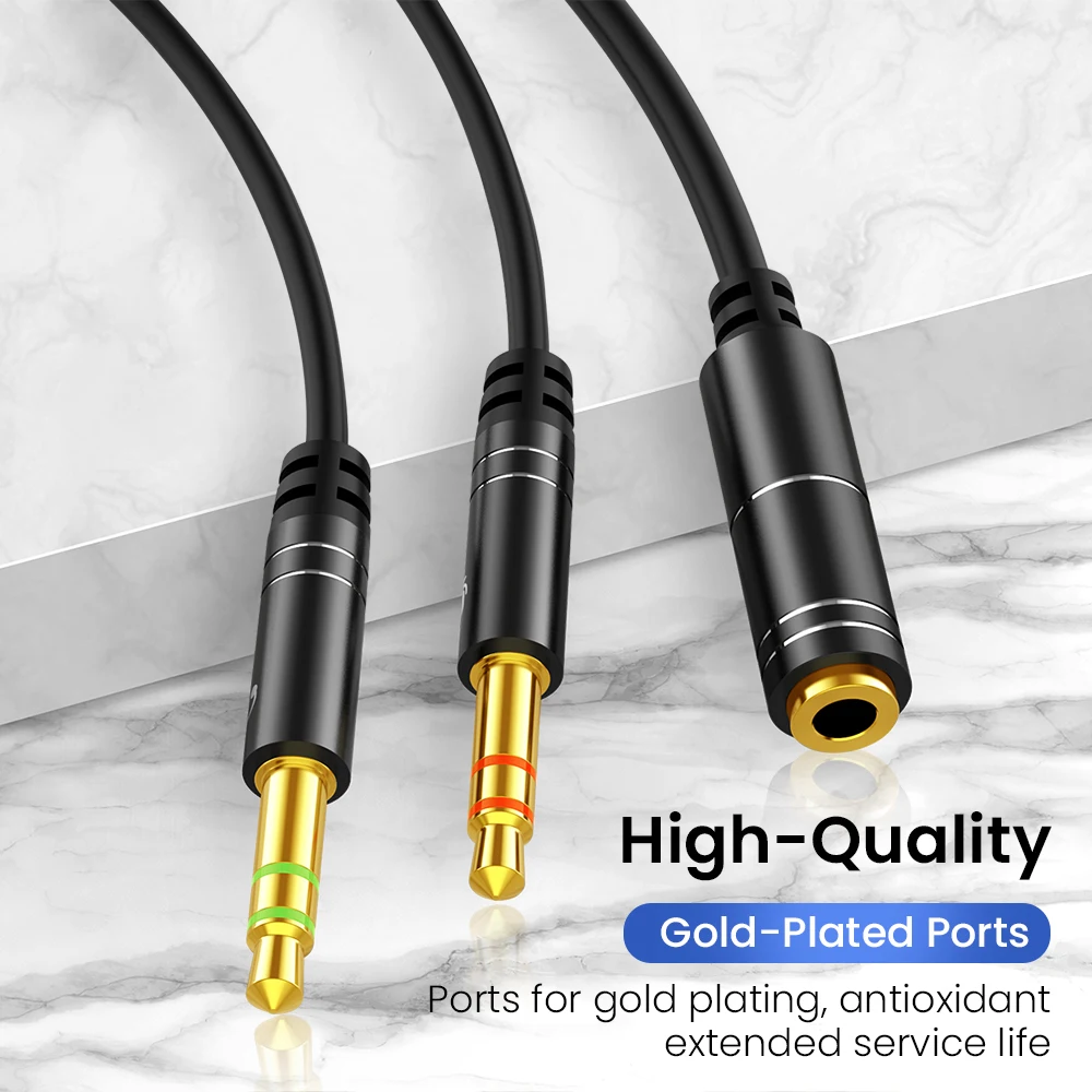 3 5 мм Джек микрофон гарнитуры аудио разветвитель кабеля Женский до 2 штекер