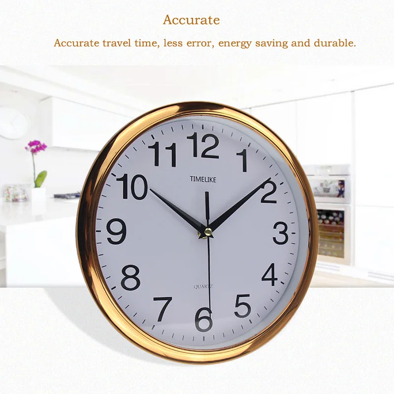 Классические винтажные круглые Настенные часы современные пластиковые