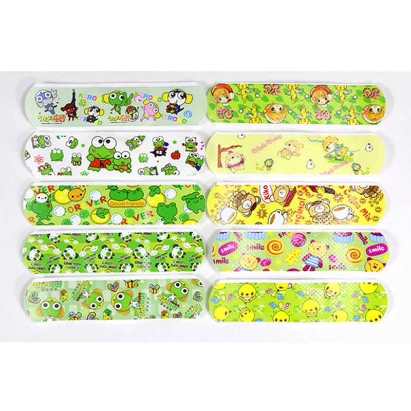 

100Pcs Waterproof Breathable Cute Cartoon Band Aid Hemostasis Adhesive Bandages First Aid Emergency Kit Wound Plaster For Kids