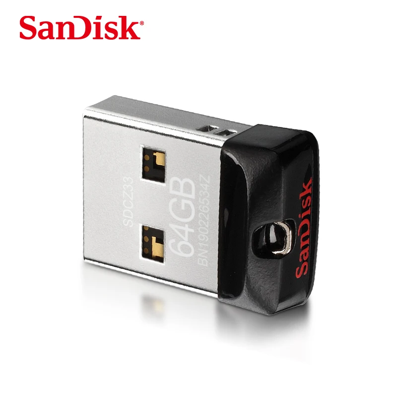 

100% Оригинальный двойной флеш-накопитель SanDisk USB 2,0 CZ33 мини флеш-накопитель 64 ГБ 32 ГБ оперативной памяти, 16 Гб встроенной памяти, USB флэш-накопи...
