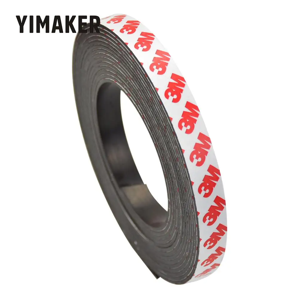 YIMAKER 1 м 15*2 мм сильные магнитные полосы магниты Неодимовый резиновый мягкий Магнит лента лист материал