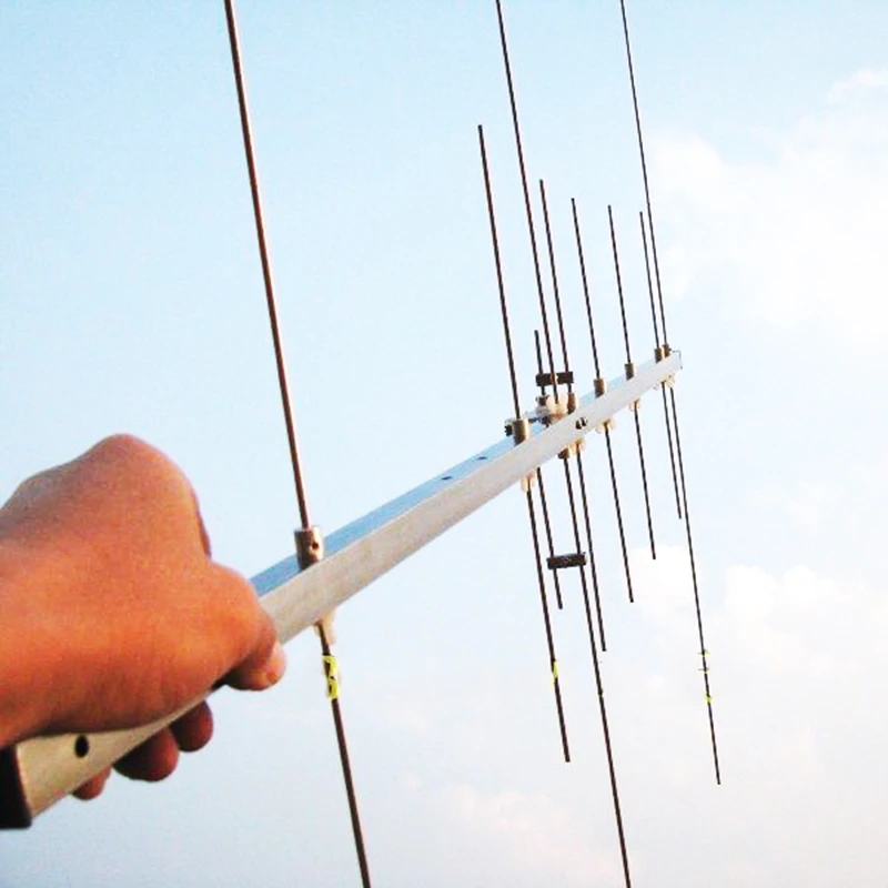 Антенна двухсегментная УФ Yagi 144 146 МГц UHF430 440 50 Вт ом H140|Теле- и радиовещательное