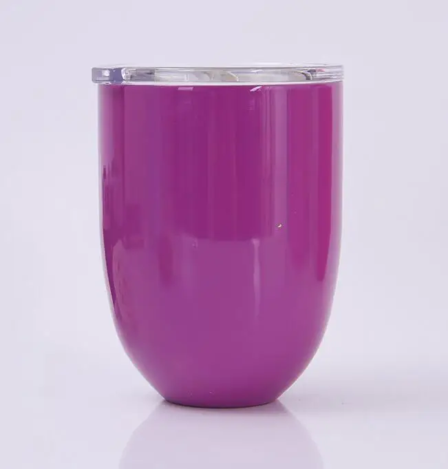 30 шт. чашка для вина 9 цветов чашки яиц 10 унций бокалы 304 нержавеющая сталь двойные