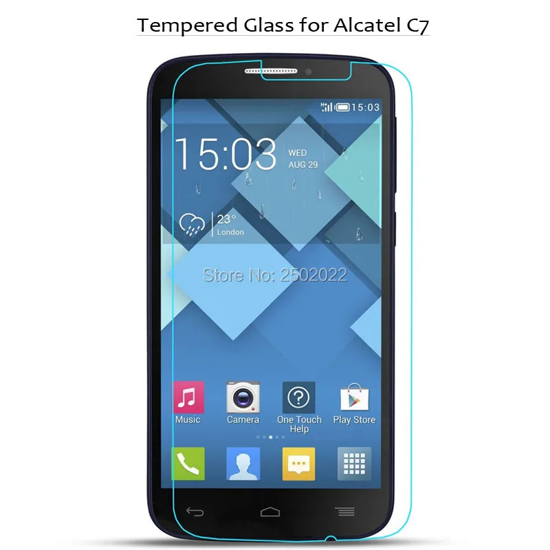 

10 шт. закаленное стекло для alcatel one touch pop c7 Высококачественная защитная пленка Взрывозащищенная Защита экрана для 7040d 7041d