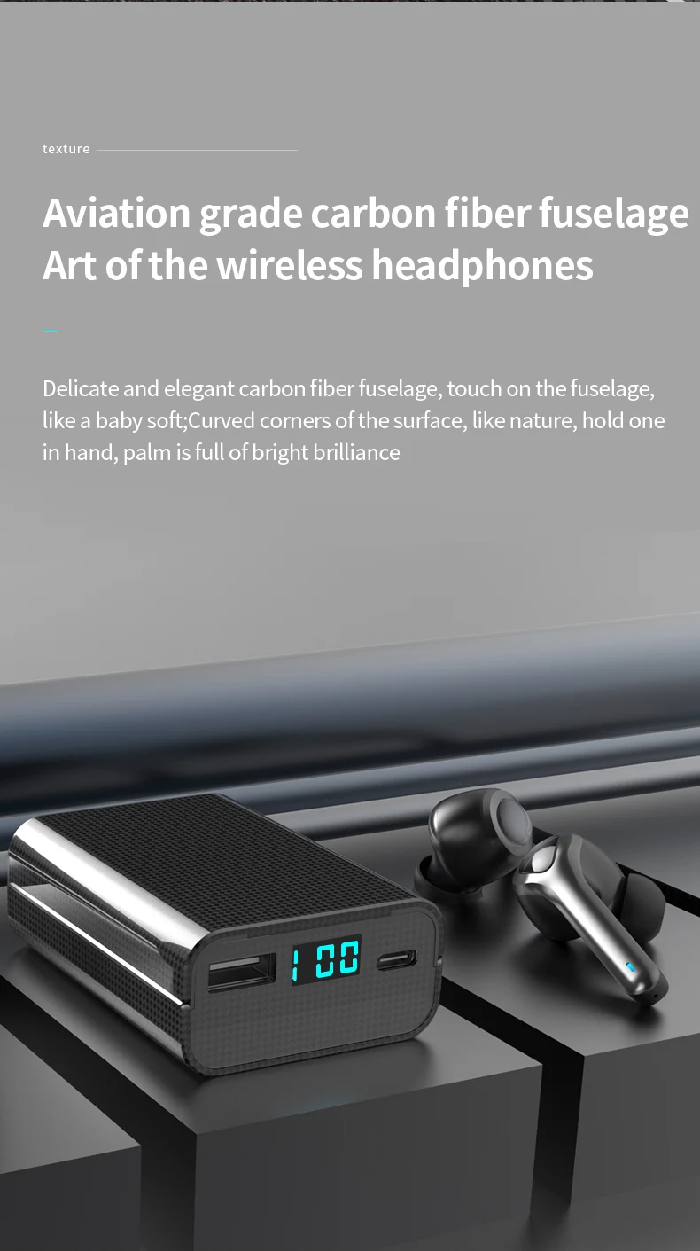 TWS Bluetooth наушники 5,0 поддержка AAC SBC HD глубокий бас Беспроводные наушники с микрофоном вызова 3000 мАч зарядная коробка для iPhone huawei