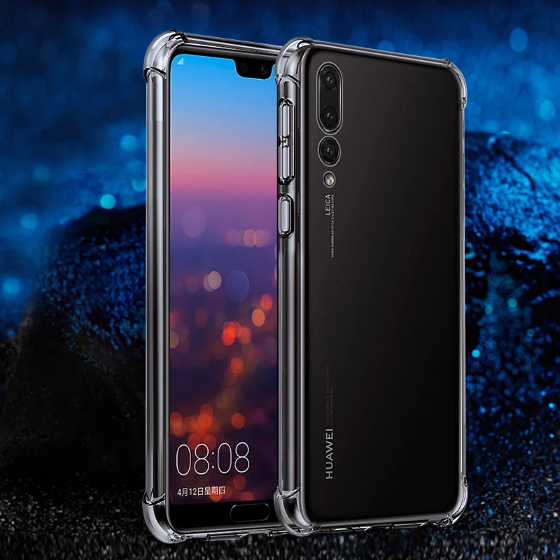 Мягкий ТПУ чехол для huawei P30 P20 Pro P10 Lite противоударный прозрачный силиконовый P Smart