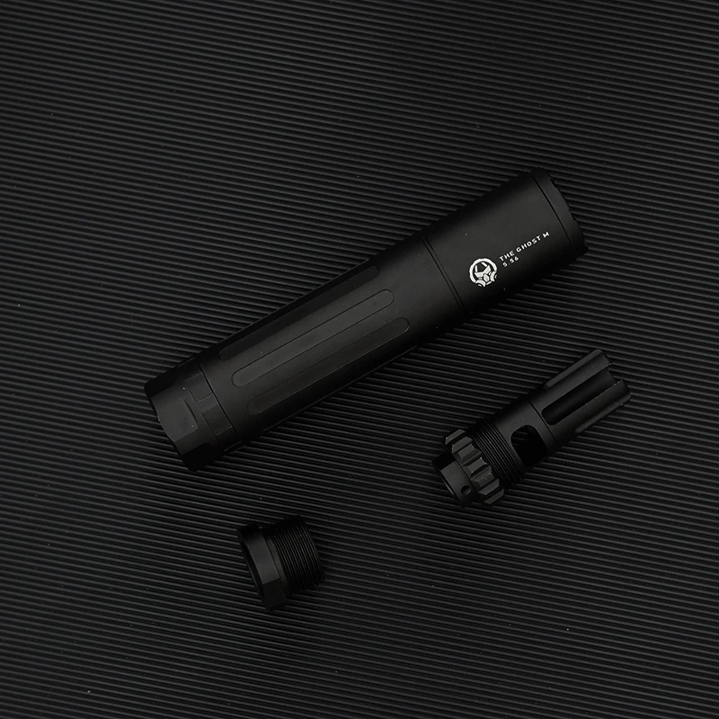 

14 мм CCW резьба Металл Призрак M подавитель для игрушки гель бластер airsoft AEG GBB