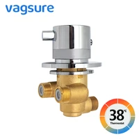 thermostatic shower faucet valve coldhot water mixing valve mixer tap for bathroom shower brass shower valve cartridge