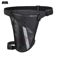 wosawe motorcycle drop leg bag waist pack black fashion waterproof with oxford cloth outdoor casual waist bag moto motorbike bag