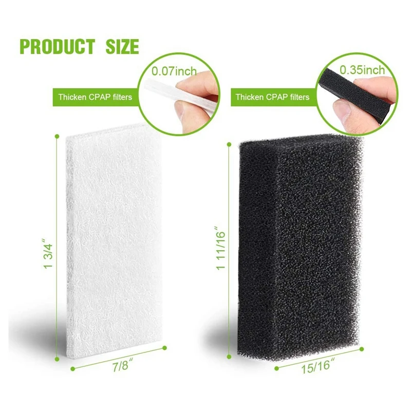 

50PCS CPAP Filters for Respironics Premium Foam Filter and Ultra Fine Filters Respironics M Series