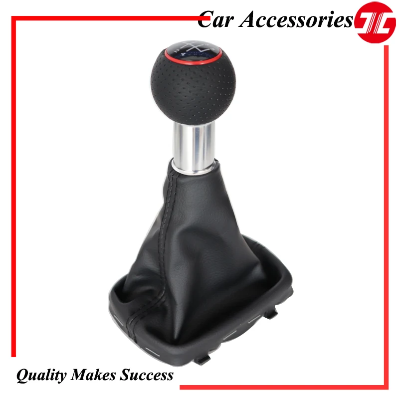 Автомобильная ручка переключения передач с 5 скоростями кожаным ботинком Gaiter для