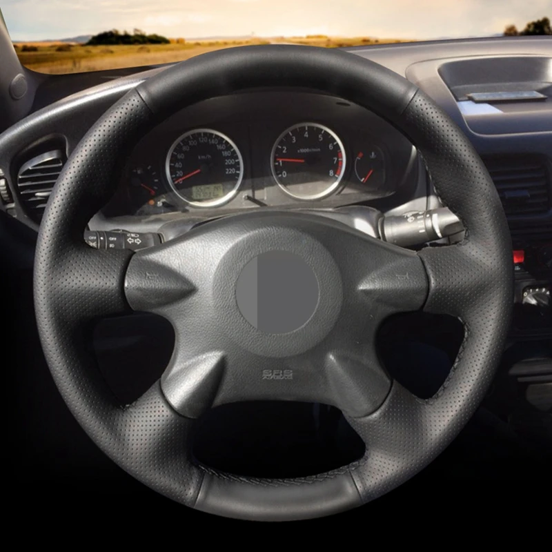 Чехол на руль из искусственной кожи для Nissan Almera (N16) X-Trail (T30) Primera (P12)Terrano 2 Pathfinder Paladin