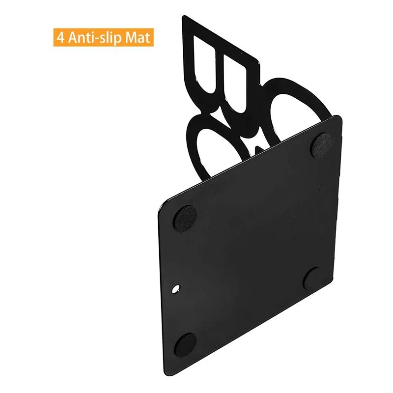 

2 Pairs Metal Bookends Book Ends Letter Pattern Book Ends for Shelves Office Decorative, Nonskid Book Stopper for Books