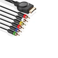 200pcs 6 Feet AV Cable Premium High Resolution HDTV Component RCA Audio Video Cable for PS PS2 PS3