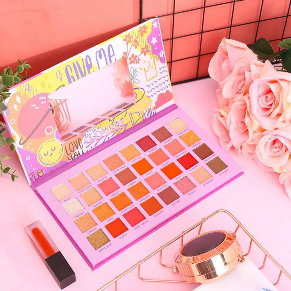 32 Цвета Тени для век пластина матовые мерцающие нежные многоцветные