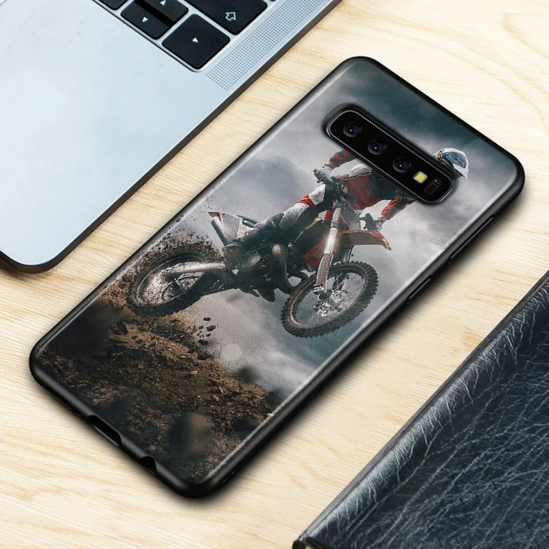 retro moto cross motorcycle for samsung galaxy s21 s20 fe ultra s10 lite s9 s8 plus s7 s6 phone case free global shipping