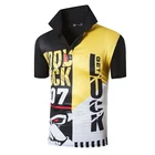 Мужские спортивные футболки-поло jeansian, футболки-поло для гольфа, тенниса, бадминтона, с коротким рукавом, LSL268 Black2