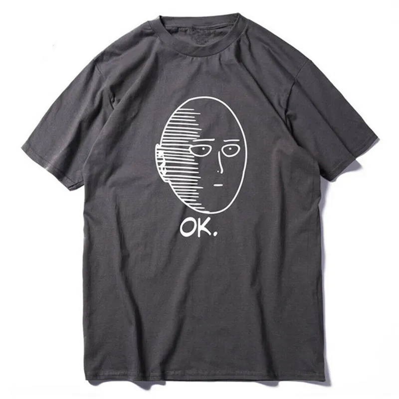 Мужская футболка унисекс с принтом One Punch Man модная удобная Повседневная