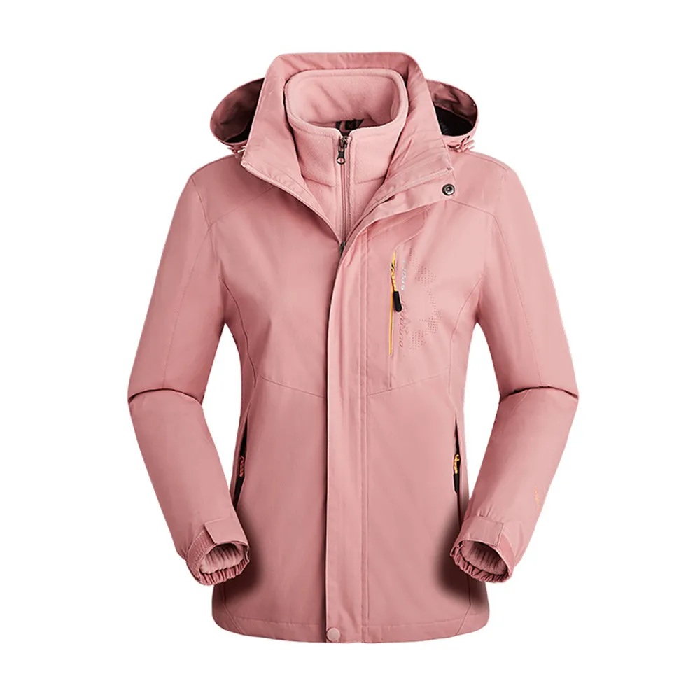 Женская водонепроницаемая куртка для походов катания на лыжах кемпинга съемная