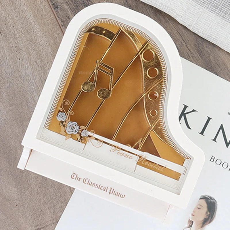 Музыкальная шкатулка винтажная мелодия форма пианино аксессуары для украшения