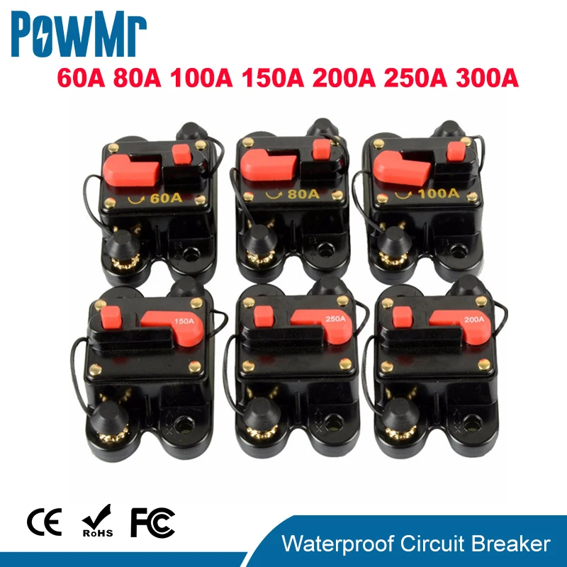 12V 24V DC домашняя Солнечная система водонепроницаемый автоматический выключатель