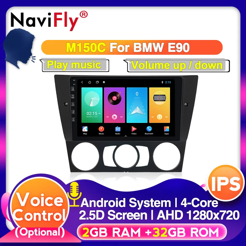 Автомобильная магнитола RDS с GPS DSP IPS Android 10 0 для BMW 3 серии E90 E91 E92 E93 восьмиядерным