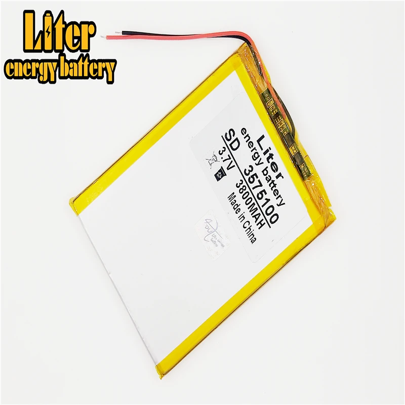 

3800mAh domestic Tablet PC 7 inch 8 inch 9inch 3575100 built-in 3.7V polymer lithium battery