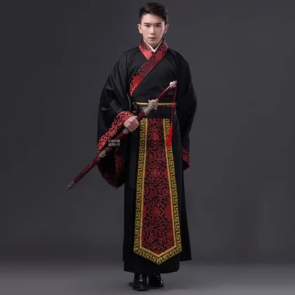 men Hanfu Национальный костюм для китайских танцев для мужчин древний Косплей традиционная китайская одежда для женщин Hanfu одежда для женщин сценическое платье - Цвет: men