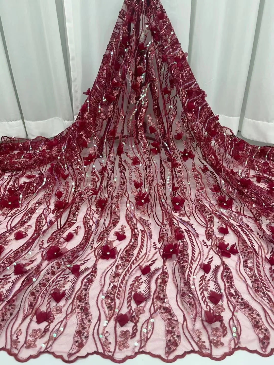 Последнее вино блестки африканская сетчатая кружевная ткань французское Сетчатое кружево ткань 2021 нигерийские кружева вуаль для Для женщи...