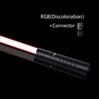 Световой меч с двойной окантовкой и металлической ручкой, 7 цветов, сменный светодиодный лазерный меч, два в одном, переключаемый меч, звук для детей, подарок