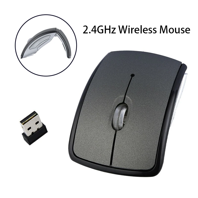 2.4GHz 1600DPI Wireless Mouse Foldable Computer PC Folding Mouse/Mice With USB 2.0 Receiver For Desktop Laptop Optical New | Компьютеры и