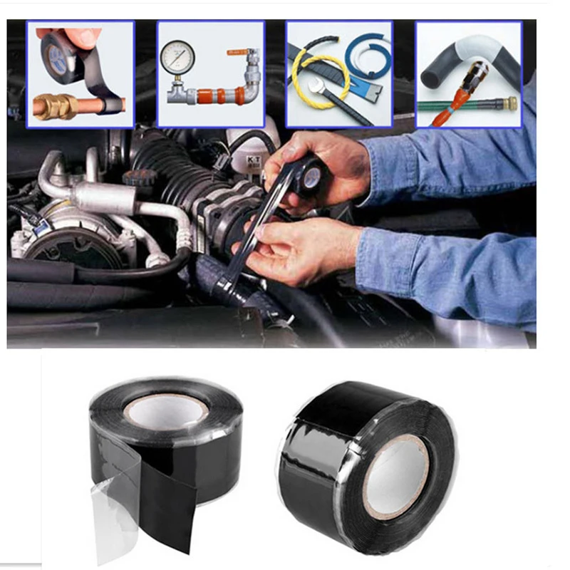 

1PCS Weatherproof Self-adhesives Hose Tape Premium Leak Proof Fix Repair Tape for Pipeline Repair Cable Bandage