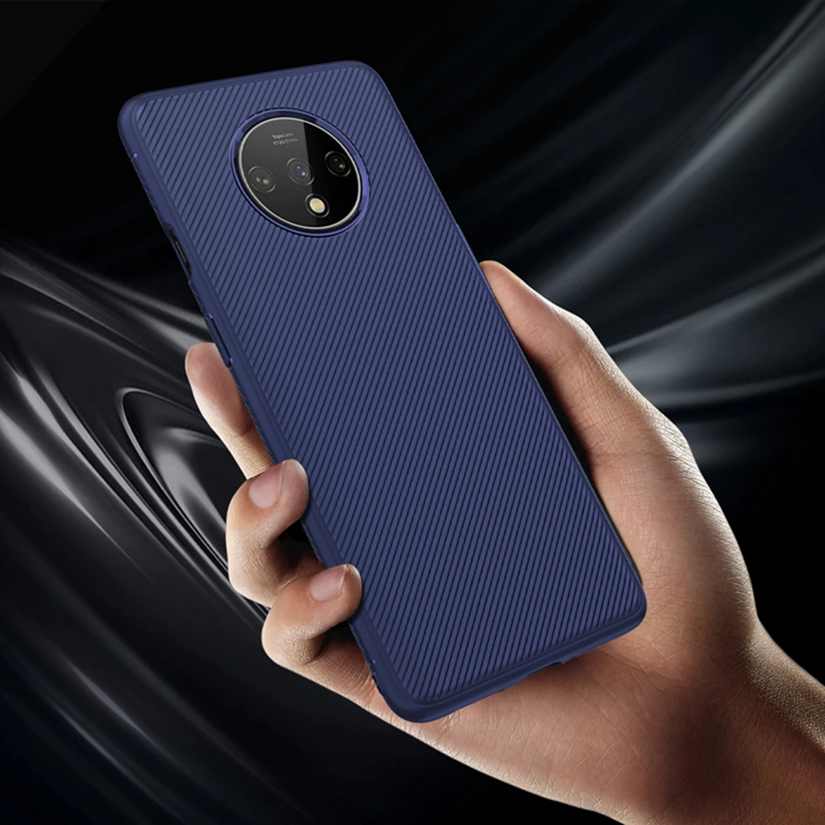 Для Oneplus 7T 7 8 Pro Чехол силиконовый тонкий Матовый ТПУ текстурированный резиновый