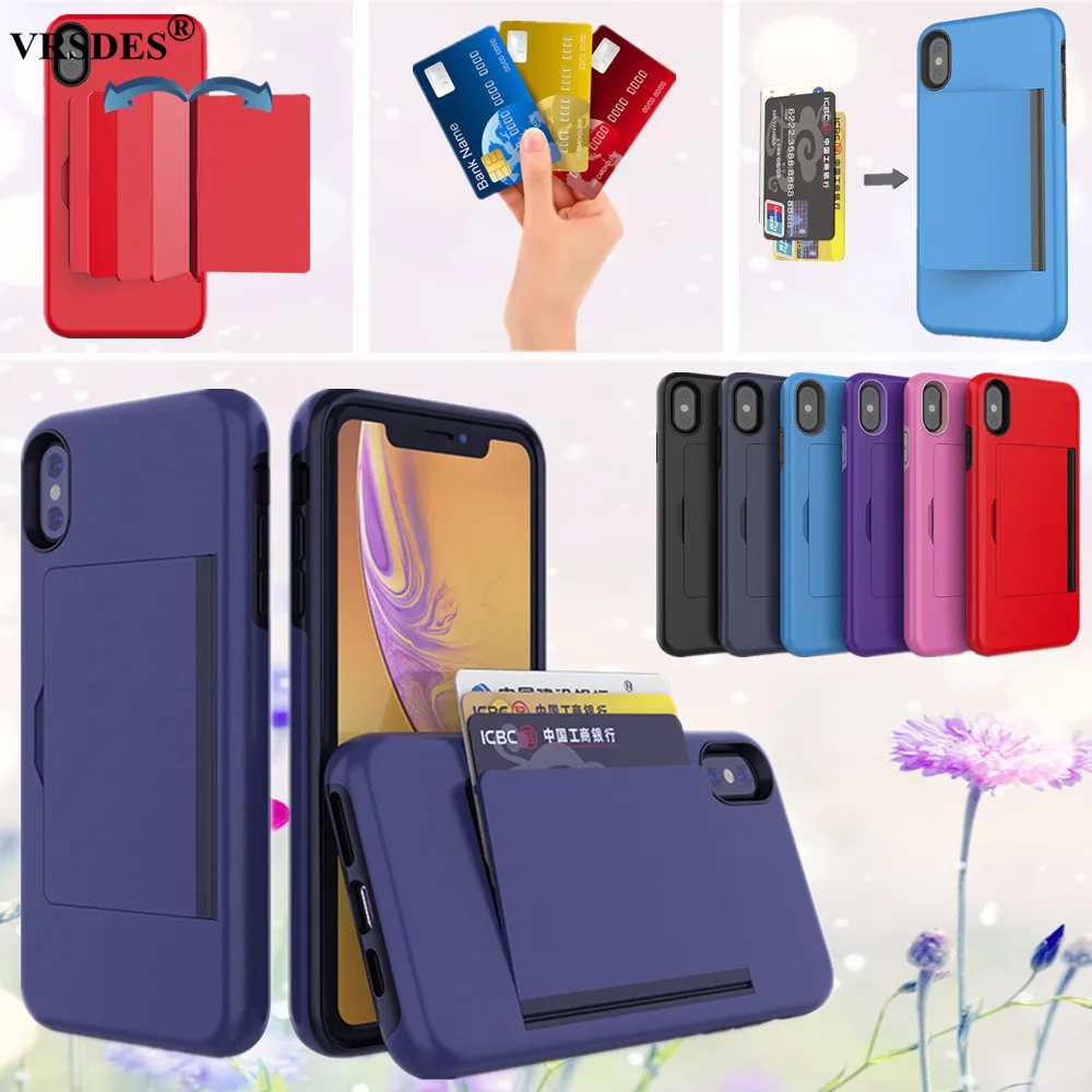 

Business Candy Color Case For iPhone SE 2 SE 2020 XR XS X Flip Armor Card Slots Cover For iPhone 11 Pro Max 6.5 6.1 5.8 8 7 6 6S