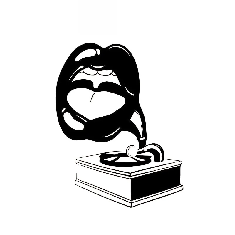 Абстрактные Стильные наклейки с сексуальным принтом губ модные дизайнерские ПВХ