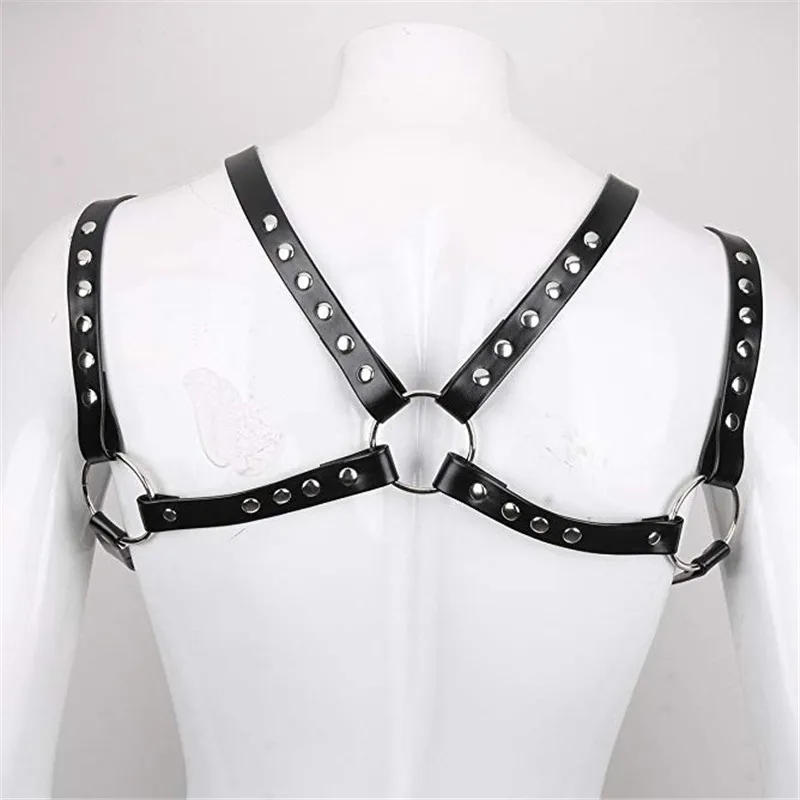 Сексуальный нагрудный ремень из искусственной кожи фетиш гей одежда эротические