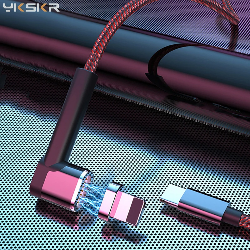 

Магнитный кабель USB Type-C для iPhone X, XR, 11 Pro, Huawei P40 Pro, 18 Вт, для быстрой зарядки и передачи данных