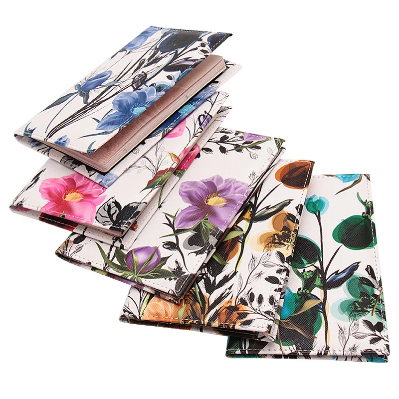 Чехол для паспорта KUDIAN BEAR с цветочным узором чехол из искусственной кожи