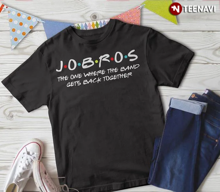 Футболка Jobros The One Where Band Gets Back Together Jonas Brothers Friends|Мужские футболки| |