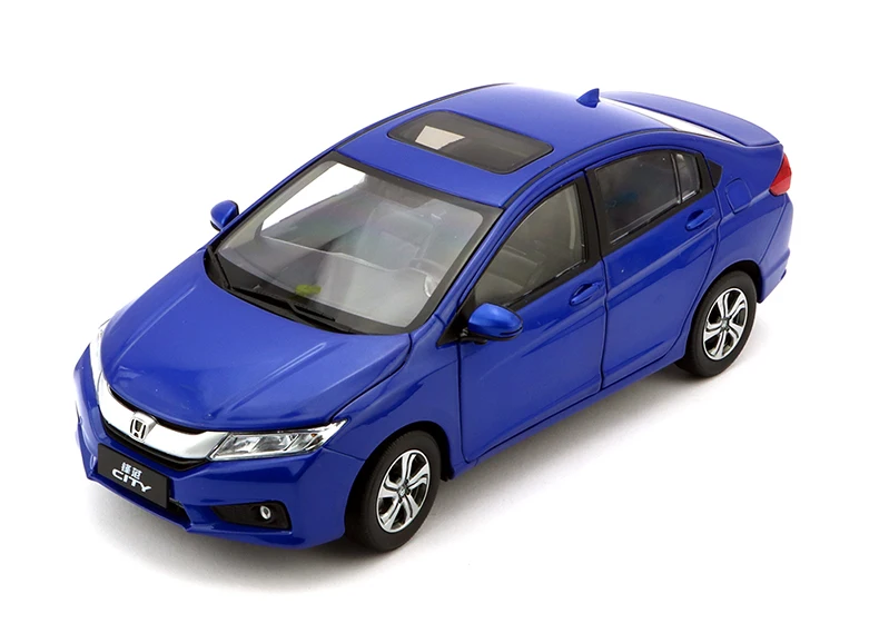 Оригинальная заводская подлинная модель автомобиля 1:18 HONDA CITY 2015 белая с